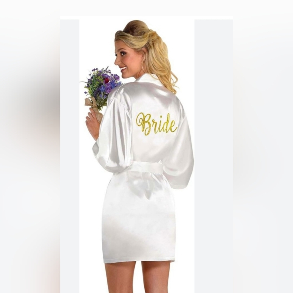 White Bride Wedding Robe